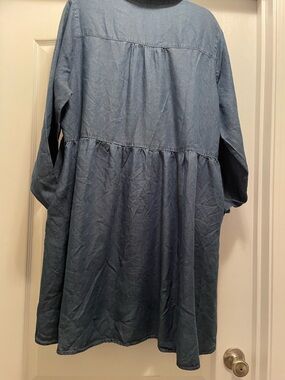 Time and Tru  Blue Chambray Dress